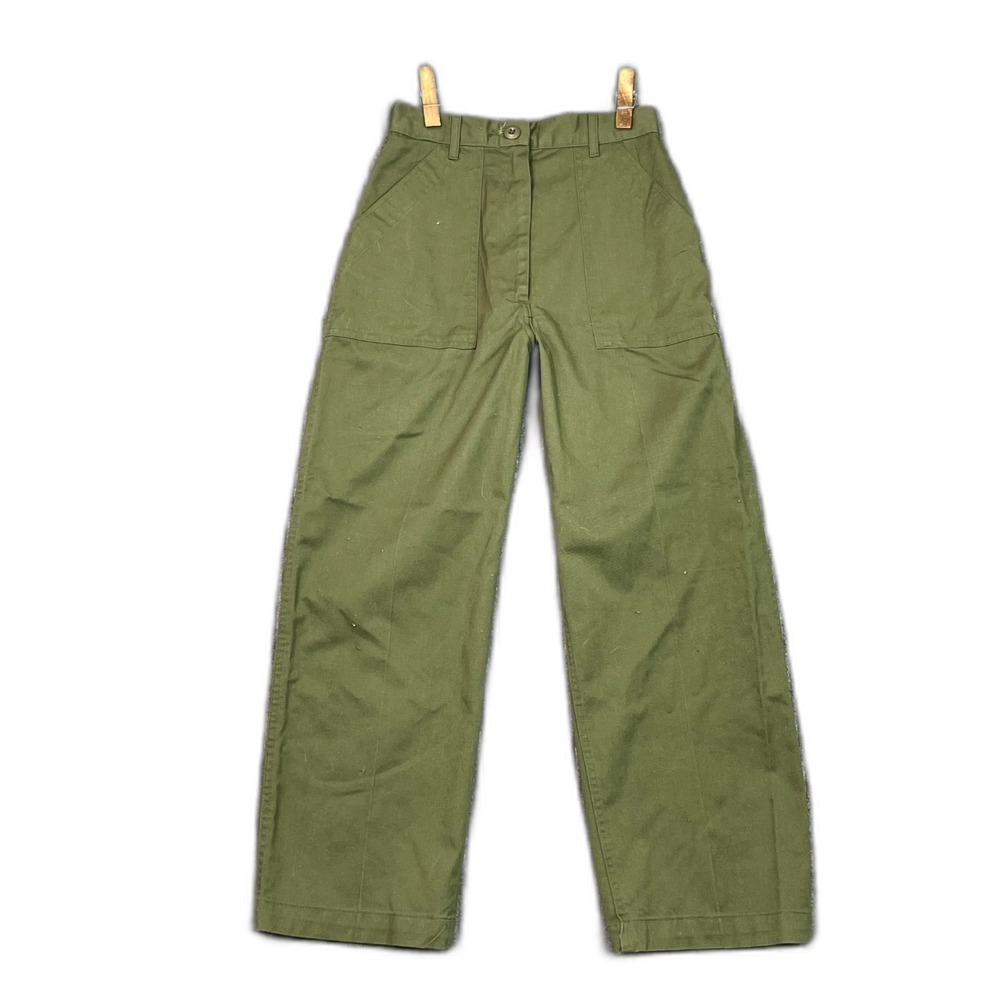 Vintage Choctaw Mfg. Co. Inc. US Army Baker Pants Women 24x25.5* Green Military